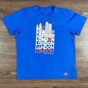 Adidas The London 2012 Games Of The XXX Olympiad Men’s Sportswear Blue Shirt XL